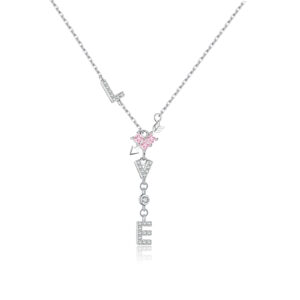 925 Silver "LOVE" Charm Pendant Necklace-MMN619