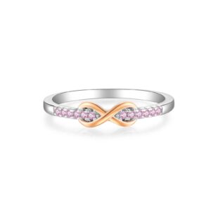925 Silver Two-Tone X-Band Diamond Ring-MMR252