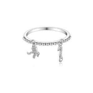 925 Silver Charm Open Band Ring-MMR363
